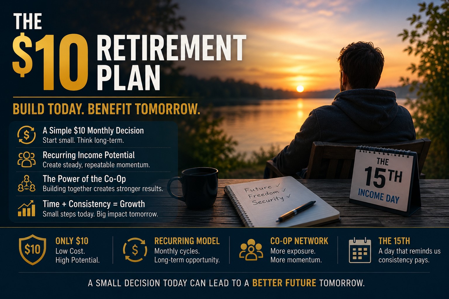 $10 Retirement Plan - Start your retirement plan for the future